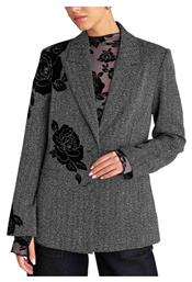 attrattivo Γυναικείο Βελούδινο Σακάκι Black