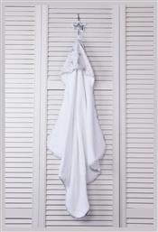 Baby Oliver Βρεφική Κάπα-Μπουρνούζι με Κουκούλα Koala Λευκή