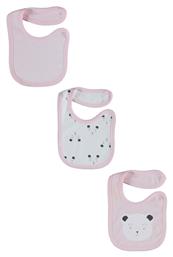 Biorganic Σαλιάρα Υφασμάτινη με Κουμπί Πολύχρωμη 3τμχ