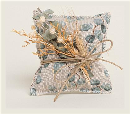 Μπομπονιέρα Βάπτισης με Μαξιλαράκι από 'Υφασμα