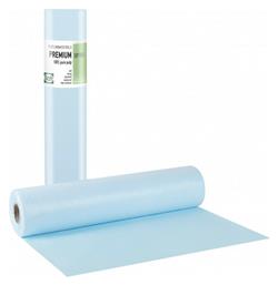 Bournas Medicals Εξεταστικό Ρολό Χάρτινο Πλαστικοποιημένο Premium Standard 68εκ. x 50μ. Γαλάζιο