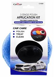 Carsun Σφουγγάρια Applicator Γυαλίσματος για Αμάξωμα 3τμχ