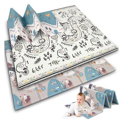 Χαλάκι Δραστηριοτήτων Φύση-Ζωάκια Πολύχρωμο για Νεογέννητα (MxΠxΥ) 200x150x1cm