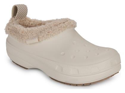 Crocs Classic Lined Γυναικεία Σαμπό Λευκά