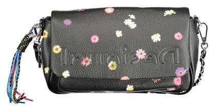 Desigual Γυναικεία Flap Bag 'Ωμου Μαύρη