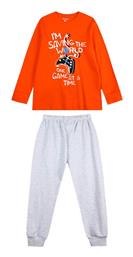 Energiers Παιδική Πιτζάμα Χειμωνιάτικη Σομόν