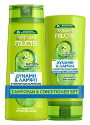 Garnier Fructis Strength & Shine Σετ Περιποίησης Μαλλιών για Λάμψη 2τμχ