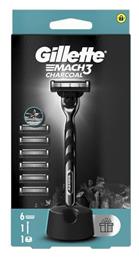 Gillette Mach 3 Charcoal 3 Λεπίδων 6τμχ