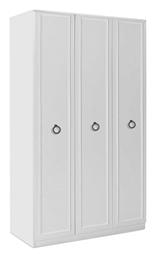 Hampton Τρίφυλλη Ντουλάπα 103x52x185cm Λευκό