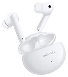 Huawei FreeBuds 4i Bluetooth Handsfree Ακουστικά με Θήκη Φόρτισης Λευκά