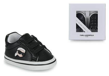 Karl Lagerfeld Βρεφικά Sneakers Αγκαλιάς Μαύρα