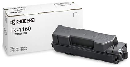 Kyocera TK-1160 Γνήσιο Toner Laser Εκτυπωτή Μαύρο 7200 Σελίδων 1T02RY0NL0