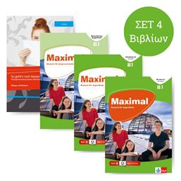 Maximal B1 Power-pack Σετ 4 Tem Maximal B1 Kursbuch Arbeitsbuch Begleitheft & So Geht's Zu Lesen B1