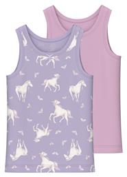 Name It Παιδικό Σετ με Φανελάκια Λιλα 2τμχ