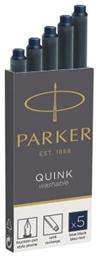 Parker Quink Ανταλλακτικό Μελάνι για Πένα 5τμχ