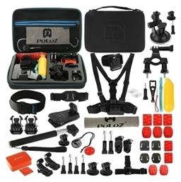 Puluz Σετ Αξεσουάρ 53 in 1 για Action Cameras GoPro