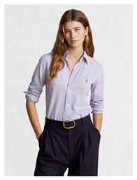 Ralph Lauren Μακρυμάνικο Γυναικείο Πουκάμισο Μωβ