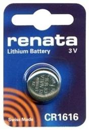 Renata Μπαταρία Λιθίου Ρολογιών CR1616 3V 1τμχ
