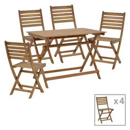 Σετ Τραπεζαρίας 5τμχ Φυσικό 282-000041