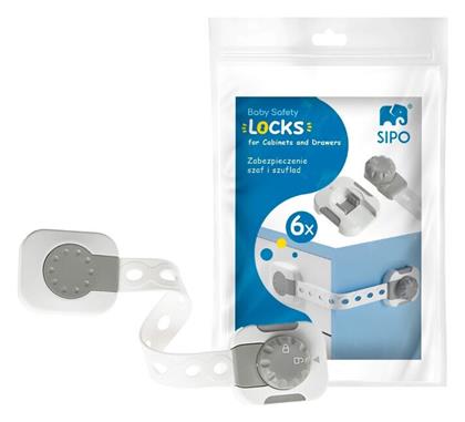 Sipo Ασφάλειες Ντουλαπιών & Συρταριών 6τμχ