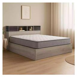 Slumber Κρεβάτι Υπέρδιπλο με Αποθηκευτικό Χώρο & Στρώμα 160x200cm Λευκό