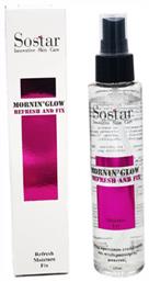 Sostar Mornin'Glow Refresh & Fix Σπρέι Προσώπου Ενυδάτωσης & Σταθεροποίησης Μακιγιάζ 125ml