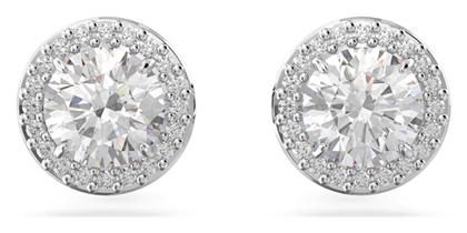 Swarovski Constella Stud Round Cut Σκουλαρίκια Καρφωτά από Ασήμι με Πέτρες