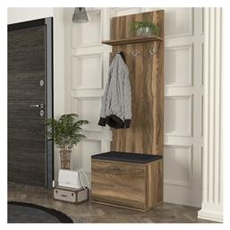 Track Έπιπλο Εισόδου με Κρεμάστρα / Παπουτσοθήκη & Παγκάκι Καρυδί 60x38.2x190εκ.