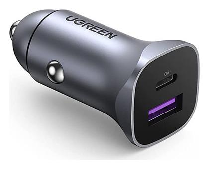Ugreen CD130 Φορτιστής Αυτοκινήτου με Θύρες 2xUSB-A