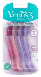 Venus Ξυραφάκια Σώματος μιας Χρήσης 3 Λεπίδων 4τμχ