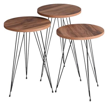 Βοηθητικό Τραπεζάκι Wakmi 3τμχ 33x33x55cm