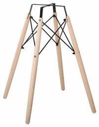 Woodwell Art Wood Βάση Τραπεζιού Ξύλινη Φυσικό 54x54x70cm