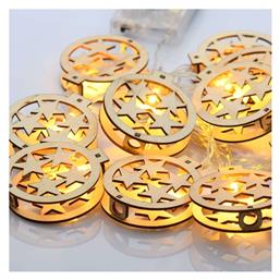 10 Λαμπάκια LED 1.35μ. Θερμό Λευκό Μπαταρίας σε Σειρά 1τμχ Aca