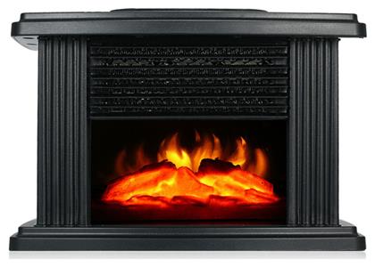 1000M2244 Επιτοίχιο Ηλεκτρικό Τζάκι 1000W 12x12cm Μαύρο