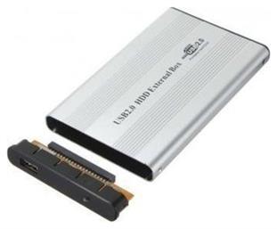 2.5 External enclosure IDE HDD  USB 2.0 Θήκη για Σκληρό Δίσκο 2.5'' IDE με σύνδεση USB 2.0 σε Ασημί χρώμα