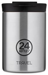 24Bottles Travel Tumbler Δοχείο Φαγητού Θερμός Inox Ασημί