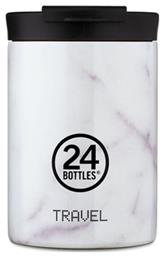 24Bottles Travel Tumbler Δοχείο Φαγητού Θερμός Inox Λευκό