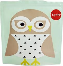 3 Sprouts Πλαστικό Παιδικό Δοχείο Φαγητού Owl Μ19 x Π18.5cm από το Plus4u