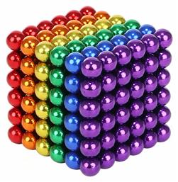 3D Cyber Cube Μαγνητικές Μπίλιες για Διακόσμηση Γραφείου 3x3εκ. (Διάφορα Χρώματα)