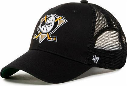 47 Brand Καπέλο Jockey Nhl Anaheim Ducks Branson '47 Mvp H-BRANS25CTP-BKC Μαύρο από το Modivo