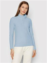 4F Χειμερινή Γυναικεία Μπλούζα Μακρυμάνικη με Φερμουάρ Γαλάζια