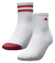 4F Παιδικές Κάλτσες Μακριές Λευκές 2 Ζευγάρια από το MybrandShoes