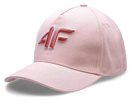4F Παιδικό Καπέλο Jockey Υφασμάτινο Ροζ