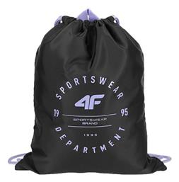 4F Τσάντα Πλάτης Γυμναστηρίου Μαύρη από το MybrandShoes