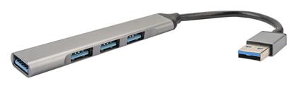 4Smarts USB 3.0 Hub 4 Θυρών με σύνδεση USB-A Γκρι