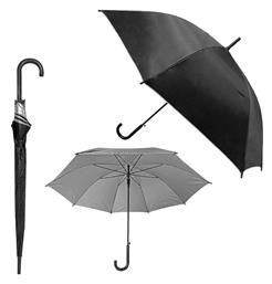 4teen-4ty Ομπρέλα Βροχής με Μπαστούνι Μαύρη