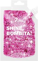 7 Days Shine Bombita Hair, Face & Body Glitter Gel 901 PLAYFUL PINK 90ml
