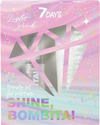 7 Days Shine, Bombita Light Pink Shimmering Body Milk 03 Holographic 150ml & Body Shimmering Mist 04 Light Pink 135ml από το Plus4u