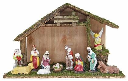 93-918 Φάτνη Ξύλινη Μεσαίου Μεγέθους