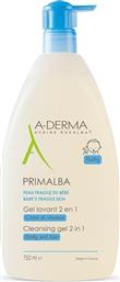 A-Derma Primalba Baby Cleansing Gel 2 in 1 750ml με Αντλία από το Pharm24
